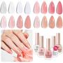 Imagem de Conjunto de Esmaltes Veganos AZUREBEAUTY - 4 Cores com Acabamento