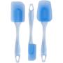 Imagem de Conjunto de espátulas de silicone Wilton Easy-Flex, 3 peças, azul