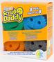 Imagem de Conjunto de esponjas Scrub Daddy 8ct resistente a odores sem arranhões
