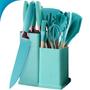 Conjunto de Facas e Utensílios 19 Peças Cozinha Silicone Oficial - ZONNE Imagem de Conjunto de Facas e Utensílios 19 Peças Cozinha Silicone Oficial