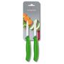 Imagem de Conjunto de facas para descascar Victorinox Swiss Classic 8 cm verde (2 unidades)