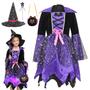 Imagem de Conjunto de fantasias EOZY Girls Light Up Witch Halloween Cosplay Part