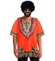 Imagem de Conjunto de fantasias Hippie dos anos 70 para homens, camiseta afro, tamanho GG