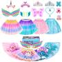 Imagem de Conjunto de fantasias STOPKLAS Little Girls Fairy Mermaid de 3 a 6 anos, 19 unidades