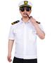 Imagem de Conjunto de fantasias TOGROP Yacht Captain Sailor Shirt Chapéu Masculino Adulto