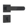 Imagem de Conjunto de Fechadura Banheiro 823/21 Roseta Quadrada Banheiro Preto Stam