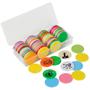 Imagem de Conjunto de fichas CZYY DND Wet & Dry Erase 100% colorido de 3,8 cm