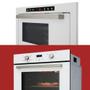 Imagem de Conjunto de Forno de Embutir Elétrico 82L + Micro-ondas de Embutir 25L com Grill Fischer Branco 220V