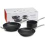 Imagem de Conjunto de Frigideiras Rasa 24 cm, Funda 26 cm e Leiteira 16 cm Tns Pro Stick 4X Mais Forte Le Creuset