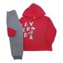 Imagem de Conjunto de frio inverno moletom flanelado menino malwee kids 4-6-8