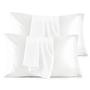 Imagem de Conjunto de fronhas Bedsure Satin Standard Pure White (pacote com 4)