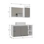 Conjunto de Gabinete Banheiro 80cm com Cuba e Espelheira - - MOVEIS JOIA Imagem de Conjunto de Gabinete Banheiro 80cm com Cuba e Espelheira -