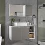 Conjunto de Gabinete Banheiro 80cm com Cuba e Espelheira - - MOVEIS JOIA Imagem de Conjunto de Gabinete Banheiro 80cm com Cuba e Espelheira -