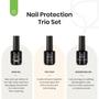 Imagem de Conjunto de Gel para Unhas Beetles 3 Unidades - 15ml com Base e Top Coat