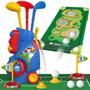 Imagem de Conjunto de golfe Liberry Toddler para 2 a 5 anos com carrinho de golfe e tapete