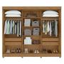 Imagem de Conjunto de Guarda-roupa 3 Portas 4 Gavetas Nice com Pése Cômoda 6 Gavetas Mdp/mdf Maggiore New