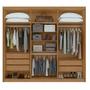 Imagem de Conjunto de Guarda-roupa 6 Portas Áries e Cômoda da Vinci com Nicho
