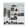 Imagem de Conjunto de Guarda-roupa 6 Portas com Pés Jazz e Cômoda Toronto