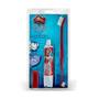 Imagem de Conjunto de Higiene Dental Cat Dog Creme Dental Sabor Morango Escova e Dedeira - Cores Sortidas