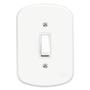 Imagem de Conjunto de Interruptor Simples 10a 4x2 Fame Blanc Embutir