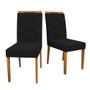 Imagem de Conjunto de Jantar Jasmin 1,80m x 0,90m e 6 Cadeiras Caroline Ype/Off White/Preto New Ceval