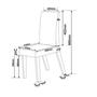 Imagem de Conjunto de Jantar Mesa 120x80cm Tampo Vidro/mdp Inovare com 4 Cadeiras Venus
