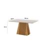 Imagem de Conjunto de Jantar Mesa Áustria 120x80cm Tampo Mdf/vidro com 4 Cadeiras Florença Yescasa