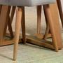 Imagem de Conjunto de Jantar Mesa com Vidro Bennett 4 Cadeiras Drop - Cinamomo c/ Carbono