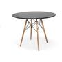 Imagem de Conjunto De Jantar Mesa Eiffel 90cm Preta 4 Cadeiras Eiffel