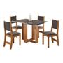 Imagem de Conjunto de Jantar Mesa Retangular Romantic com 4 Cadeiras Sol