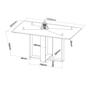Imagem de Conjunto de Jantar Mesa Retangular Romantic com 4 Cadeiras Sol
