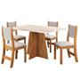 Imagem de Conjunto de Jantar Mesa Retangular Sense com 4 Cadeiras Sol