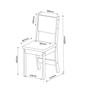 Imagem de Conjunto de Jantar Mesa Retangular Sense com 4 Cadeiras Sol