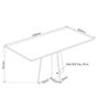Imagem de Conjunto de Jantar Mesa Retangular Sense com 4 Cadeiras Sol