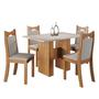 Imagem de Conjunto de Jantar Mesa Retangular Shake com 4 Cadeiras Dalas