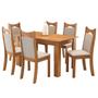 Imagem de Conjunto de Jantar Mesa Retangular Timbo com 6 Cadeiras Dalas