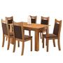 Imagem de Conjunto de Jantar Mesa Retangular Timbo com 6 Cadeiras Dalas