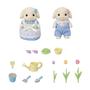 Imagem de Conjunto de Jardinagem Calico Critters Blossom com Irmãos Flora Rabbit