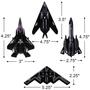 Imagem de Conjunto de Jatos Diecast Stealth Bomber ArtCreativity - Brinquedo para Meninos