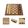 Imagem de Conjunto De Jogos De Tabuleiro 3 Em 1 Para Viagem, Dados, Xadrez, Gamão, Damas, Entretenimento Para