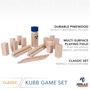 Imagem de Conjunto de jogos Kubb Yard Rally and Roar com blocos de madeira de pinho