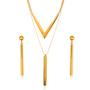 Imagem de Conjunto de joias West Coast ELYA Gold Tone Cylinder Bar Colar