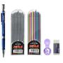 Imagem de Conjunto De Lápis Mecânico 2B 2.0mm Automático Com Recargas Para Desenho, Escrita, Artesanato,