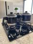 Imagem de Conjunto de Leiteira com Tampa 3 Peças Canecão de Alumínio Resistente Kit Fervedor de Água e Leite Inmetro Nfe