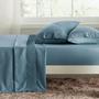 Imagem de Conjunto de Lençóis Bedsure Queen Size - Azul Mineral - Poliéster
