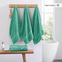 Imagem de Conjunto de Lençóis de Banho LANE LINEN Teal Cotton - 4 Peças