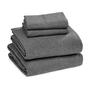 Imagem de Conjunto de lençóis de cama Amazon Basics Cotton Jersey King Dark Grey