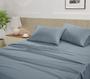 Imagem de Conjunto de lençóis LANE LINEN King Size 450TC 100% algodão azul francês