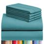 Imagem de Conjunto de lençóis LuxClub King Size 6 peças - Teal