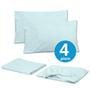 Conjunto de Lençóis Sweet Home Collection Supreme 1500 - Twin XL - Aqua Imagem de Conjunto de Lençóis Sweet Home Collection Supreme 1500 - Twin XL - Aqua